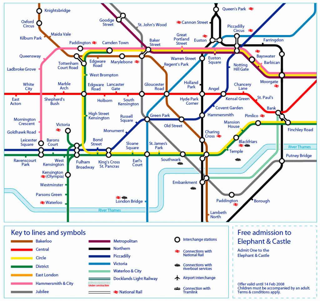 Printable London Tube Map | Printable London Underground Map 2012 - London Tube Map Printable