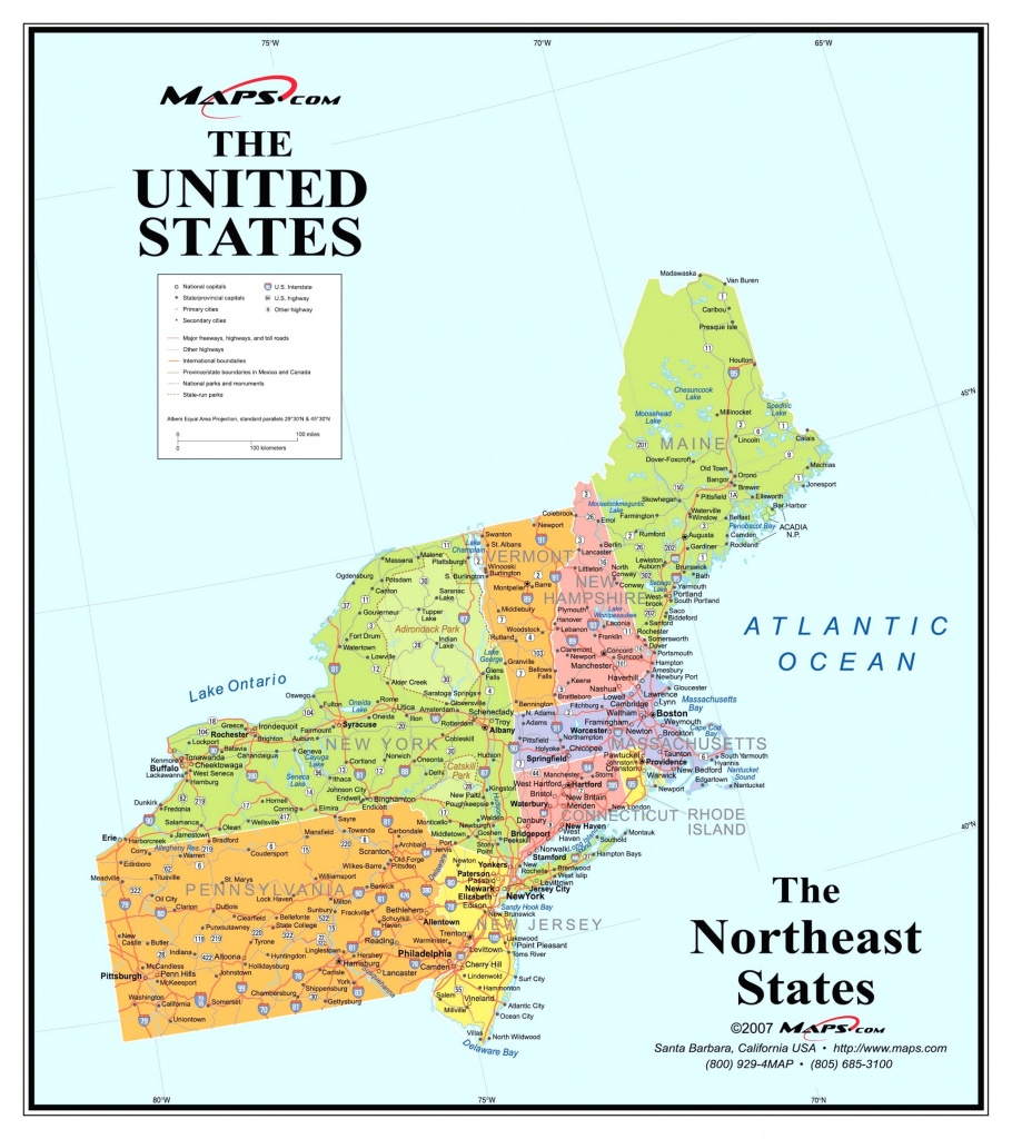 Printable Map Northeast Region Us America Pathwayto Me With Of North - Printable Map Of Northeast Us