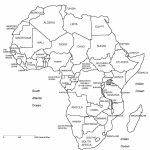 Printable Map Of Africa | Africa, Printable Map With Country Borders   Africa Outline Map Printable