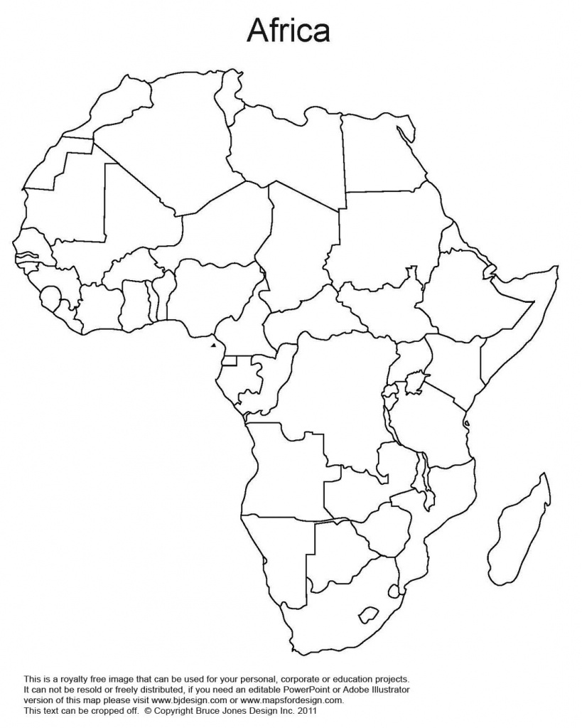 Printable Map Of Africa | Africa World Regional Blank Printable Map - Free Printable Map Of Africa