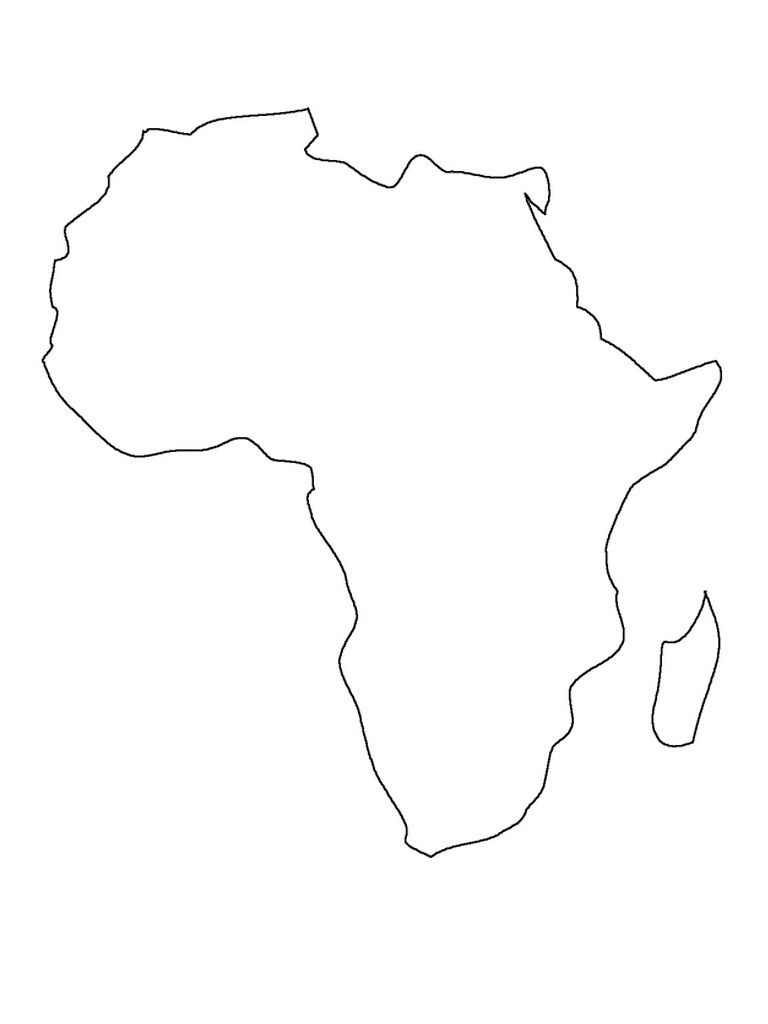 Printable Map Of Africa | Preschool | Africa Map, South Africa Map - Map Of Africa Printable Black And White