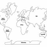Printable Map Of Antarctica Unique Outline Continent Reference Free   Continents Outline Map Printable