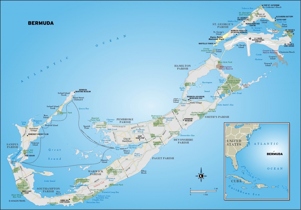 Printable Map Of Bermuda | Map Of Bermuda. Free Download Large - Printable Map Of Bermuda