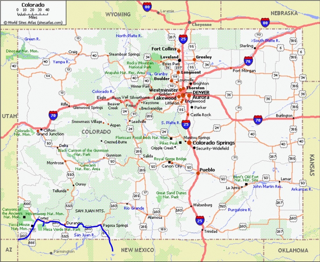Printable Map Of Colorado Cities And Towns | D1Softball - Printable Map Of Colorado Cities