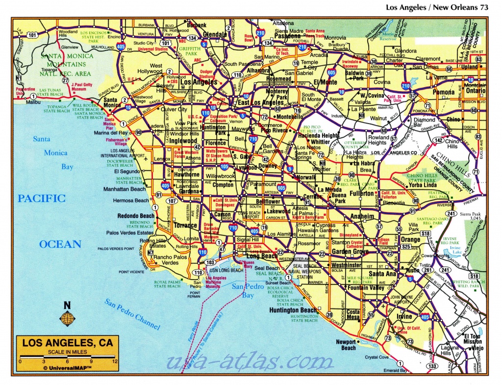 Printable Map Of Los Angeles - Free Printable Maps