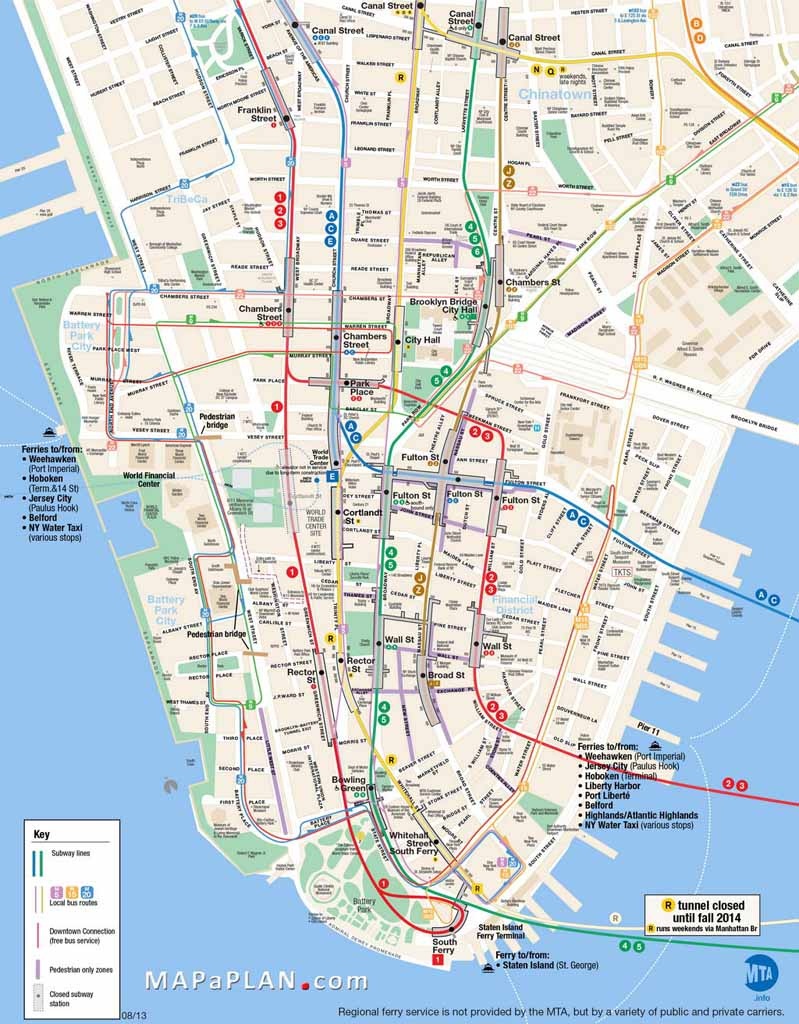 Printable Map Of Manhattan Ny | Travel Maps And Major Tourist - Free Printable Street Map Of Manhattan