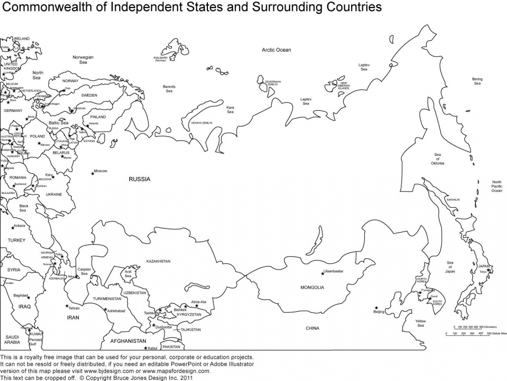 Printable Map Of Russia - Map Of Russia Printable (Eastern Europe - Printable Map Of Russia