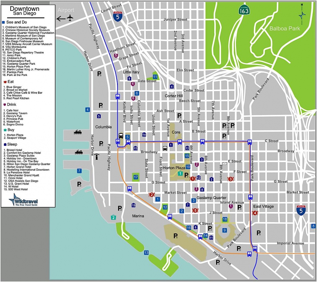 Printable Map Of San Diego - San Diego Map Print (California - Usa) - Printable Map Of San Diego
