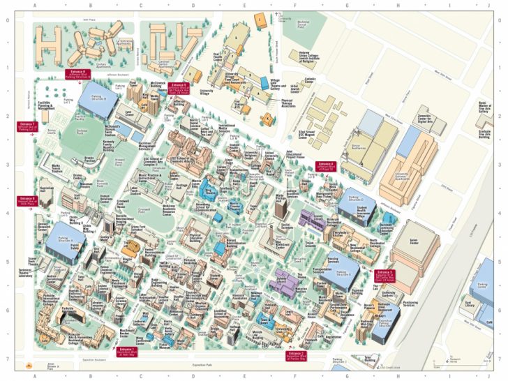 Usc Campus Map Printable