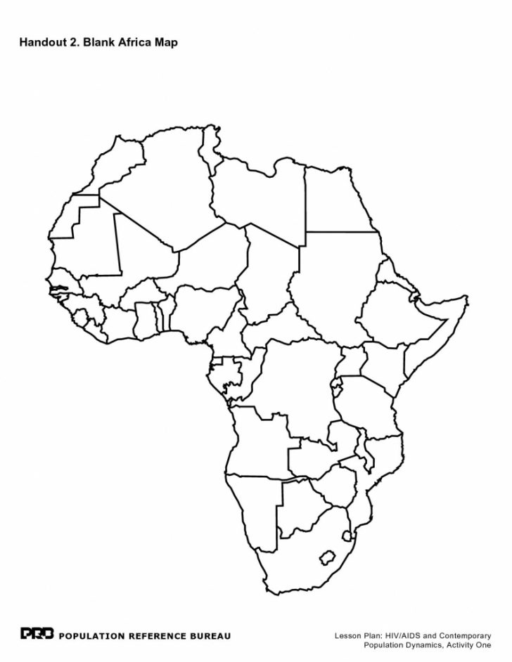 Blank Political Map Of Africa Printable