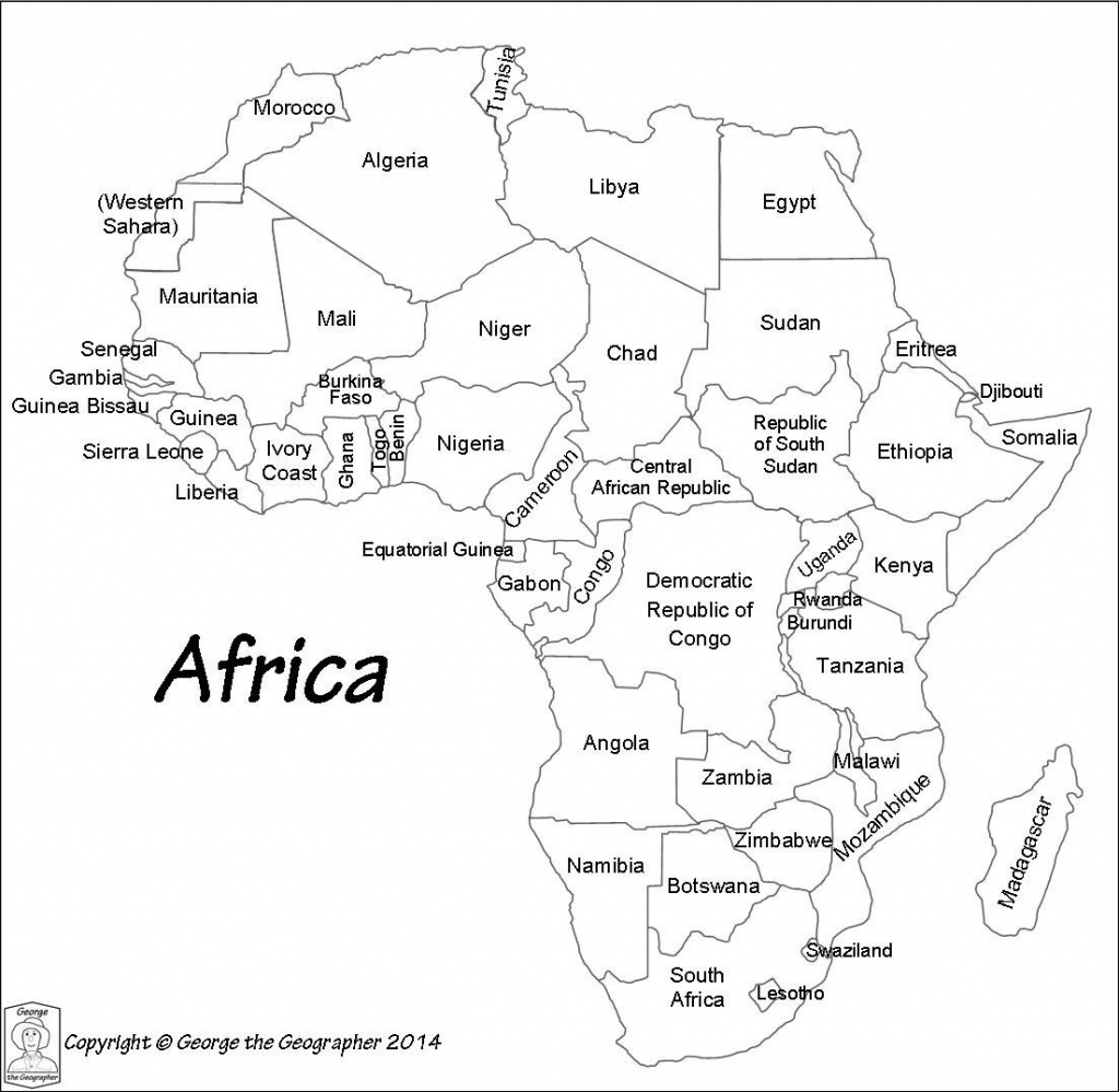 Printable Maps Of Africa - World Map - Printable Map Of Africa