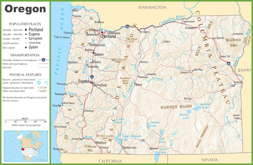 Printable Maps Of Oregon | Sksinternational - Oregon Road Map Printable