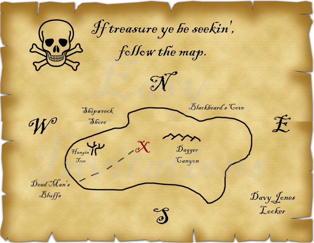 Printable Pirate Treasure Map Best Photos Of Template Blank - Blank Treasure Map Printable