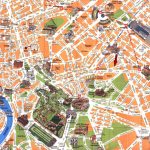 Printable Road Map Of Rome | Detailed Travel Map Of Rome City Center   Central Rome Map Printable
