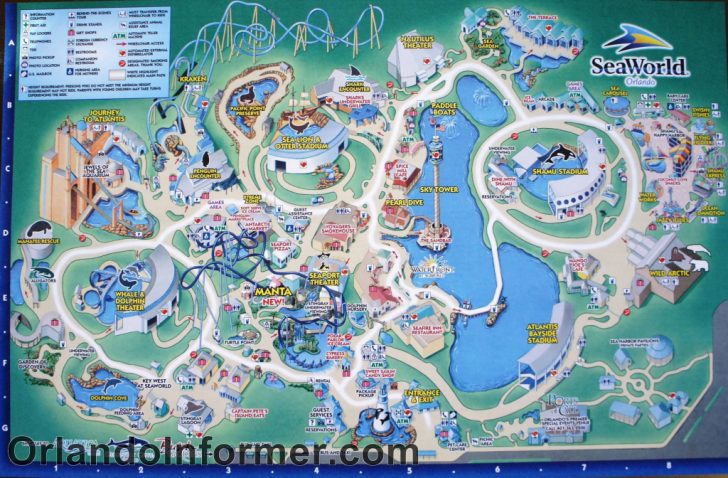 Seaworld Orlando Map Printable