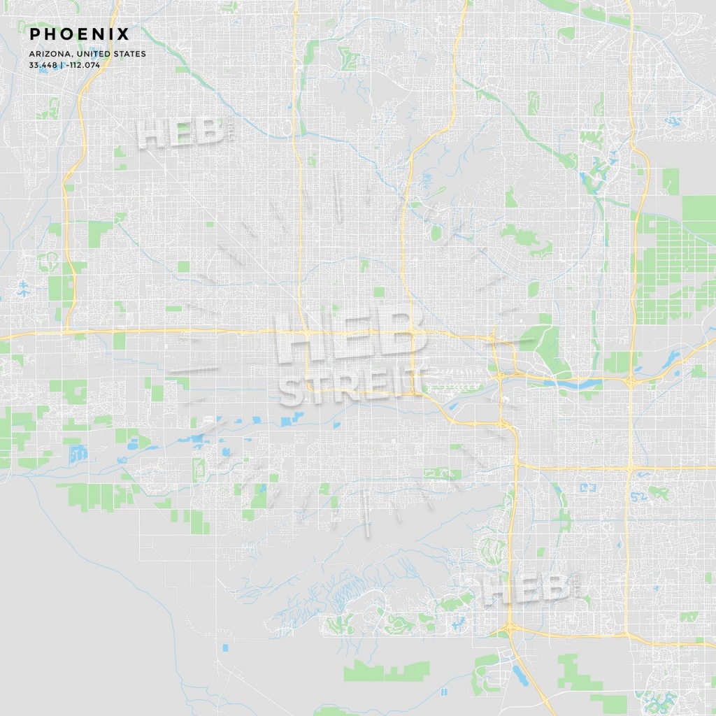 Printable Street Map Of Phoenix, Arizona - Printable Map Of Phoenix