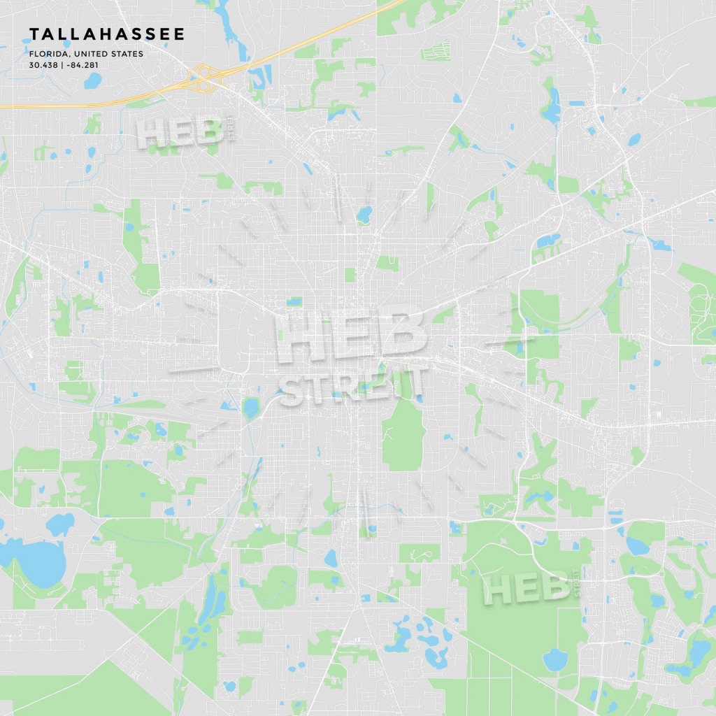 Printable Street Map Of Tallahassee, Florida - Florida Street Map