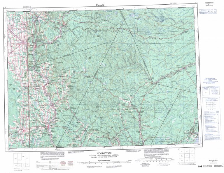 Printable Topographic Map Of Woodstock 021J, Nb - Free Printable ...