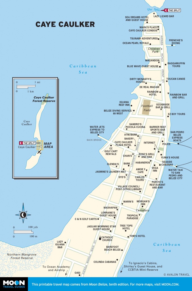 Printable Map Of Belize