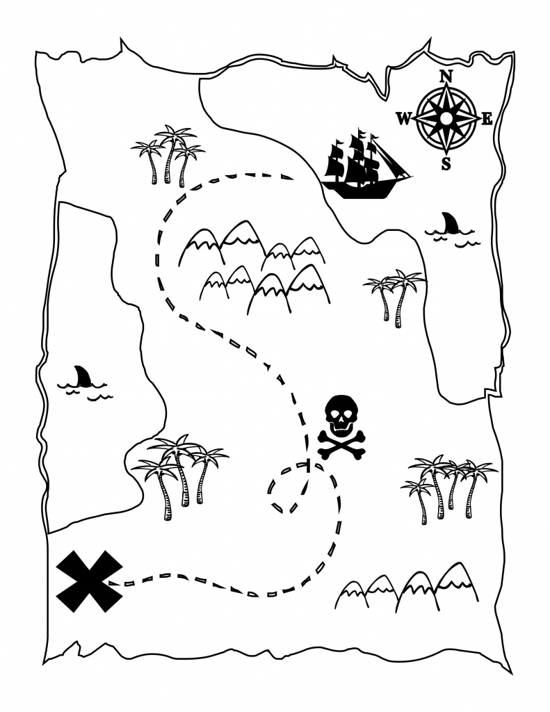 Printable Treasure Map Kids Activity | Activités Enfant - Printable Pirate Map