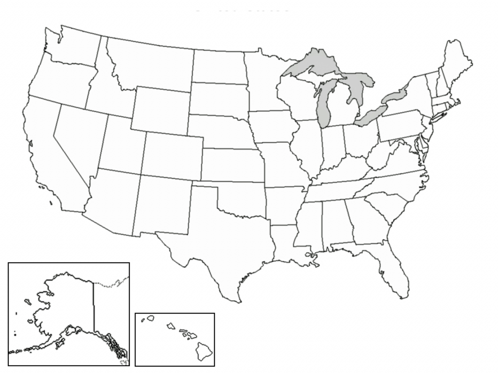 Free Printable Blank Outline Map Of The United States