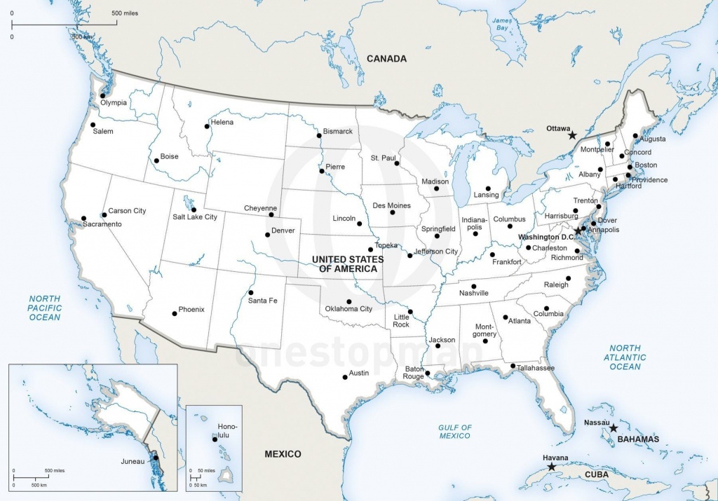 Printable Us Map With Major Cities And Travel Information | Download - Printable Us Map With Major Cities