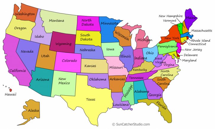 Printable Usa Map With States