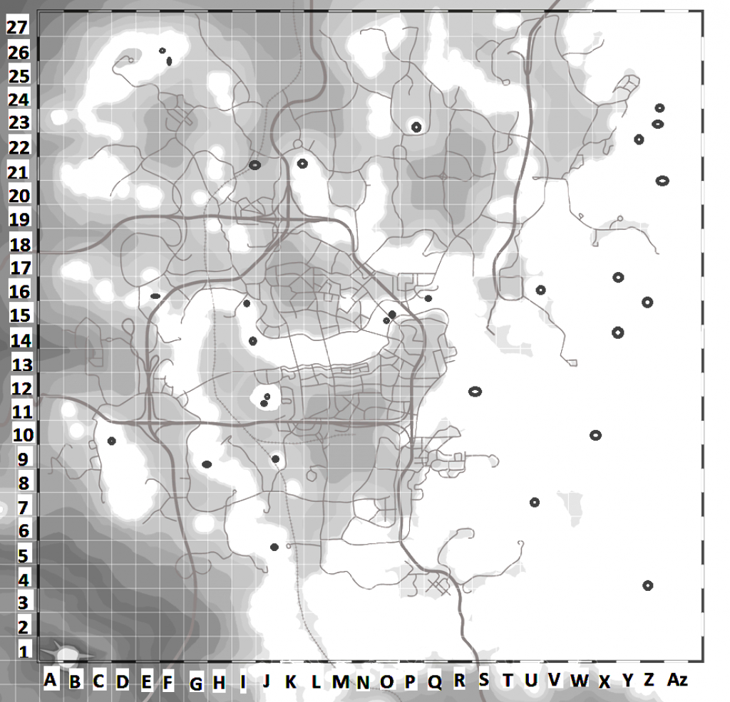 Printable Version Of The Fallout 4 Underwater Locations Map : Fo4 - Fallout 3 Printable Map