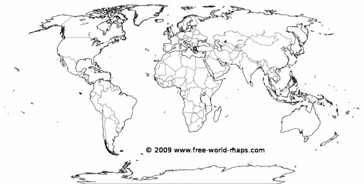 Blank World Map Printable
