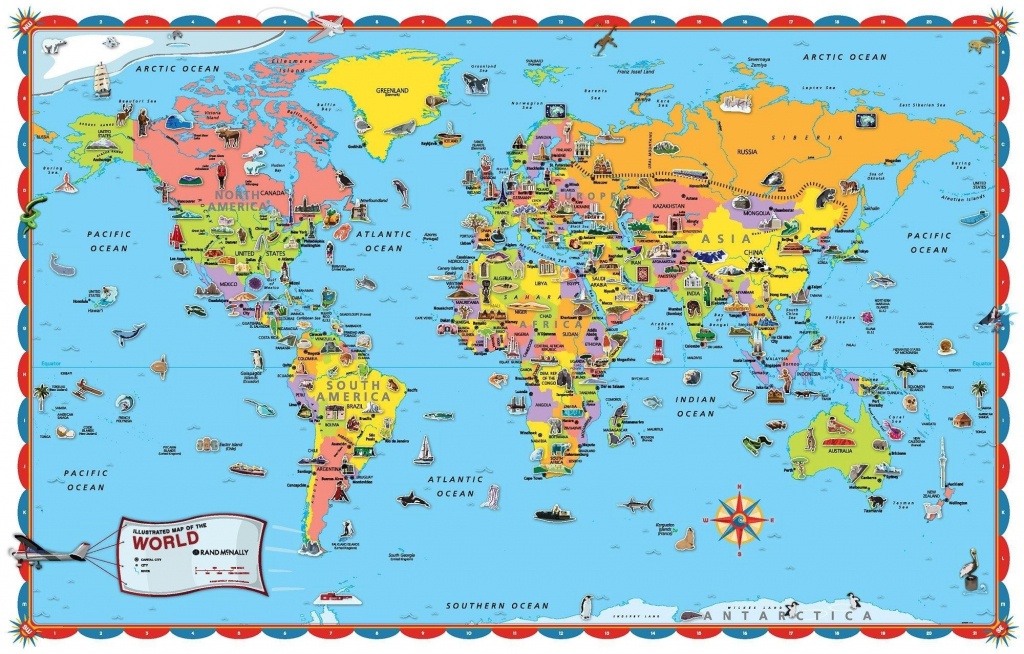 Printable World Map For Kids Incheonfair Throughout For Printable - World Map Poster Printable
