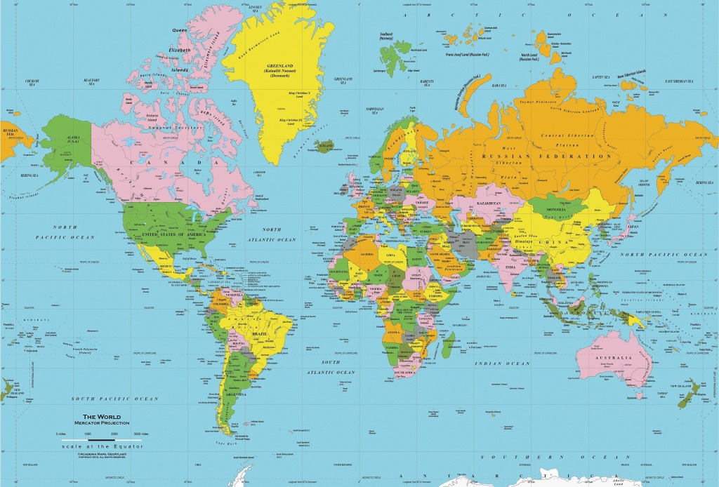 Printable World Map Free | Sitedesignco - Free Printable World Map Images