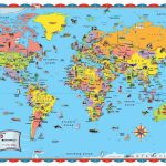 Printable World Map Poster Size Save With For Kids Countries   Kid Friendly World Map Printable
