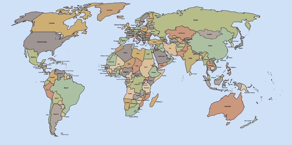 Printable World Map - World Wide Maps - Printable World Map