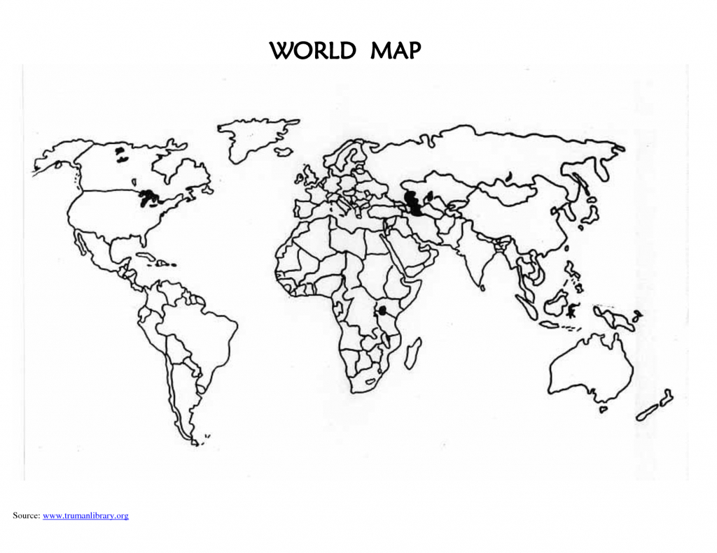 Printable+Blank+World+Map+Countries | Computer Desk | Blank World - World Map Test Printable