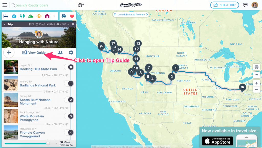 Printing – Roadtrippers Support - Printable Map Directions