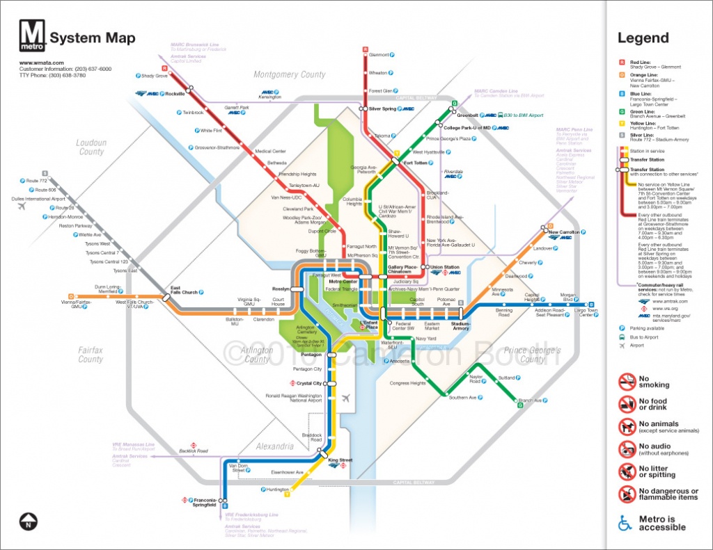 Project: Washington Dc Metro Diagram Redesign – Cameron Booth - Printable Metro Map Of Washington Dc