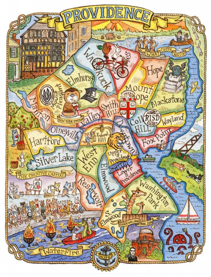 Printable Map Of Providence Ri