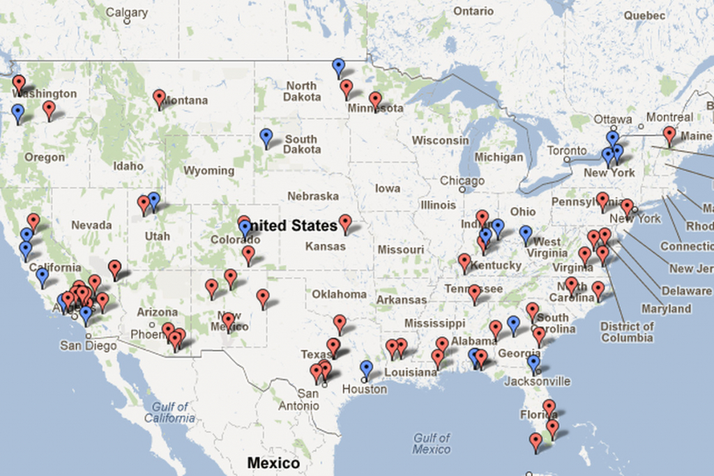 Public Intelligence Identifies 64 Aerial Drone Bases In The Us - The - Map Of Army Bases In California