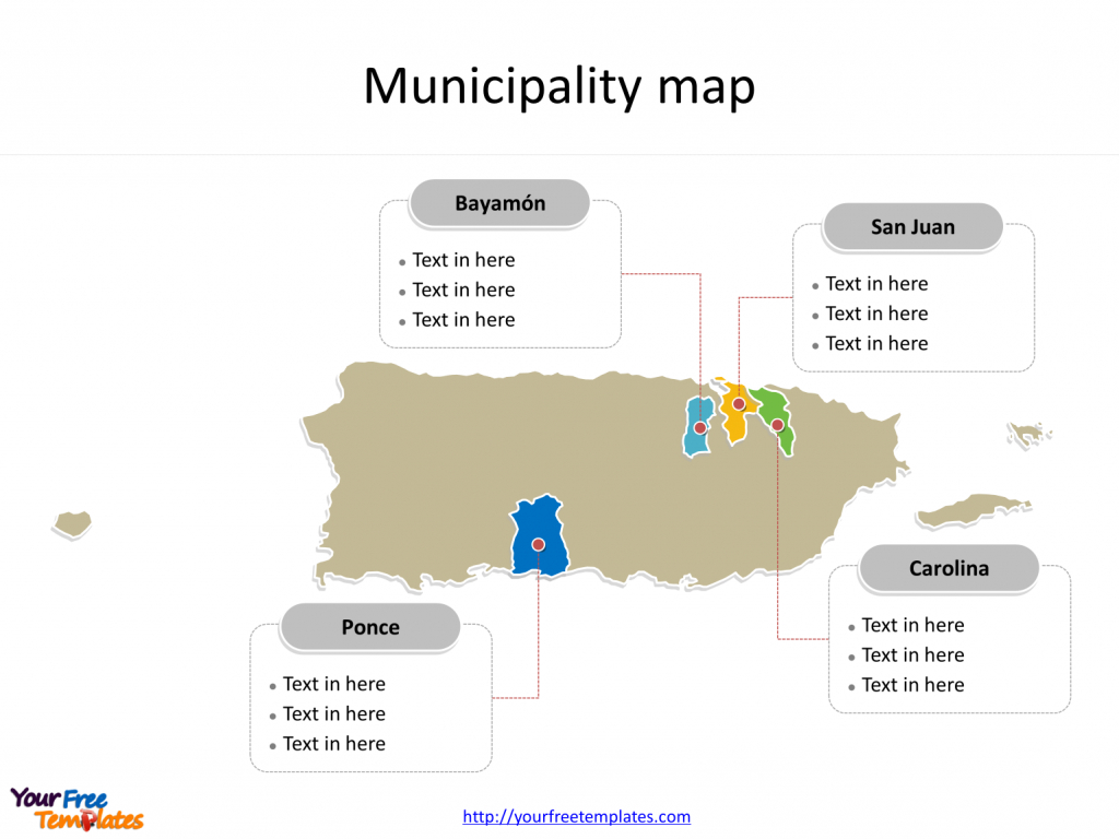 Puerto Rico Map Download - Free Powerpoint Templates - Free Printable Map Of Puerto Rico