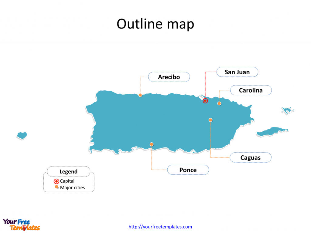 Puerto Rico Map Download - Free Powerpoint Templates - Free Printable Map Of Puerto Rico