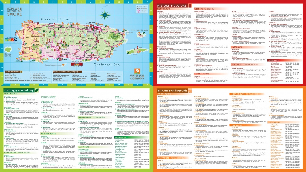Puerto Rico Tourist Map - Free Printable Map Of Puerto Rico