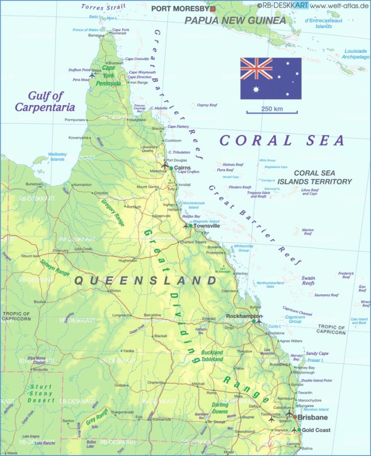 Queensland Road Maps Printable
