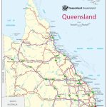Queensland Road Map   Printable Map Of Queensland