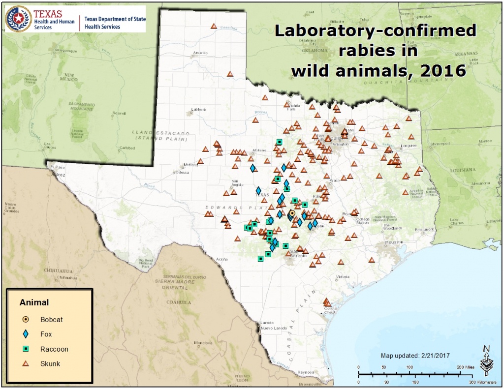 Rabies Maps For 2016 - Aaa Texas Maps