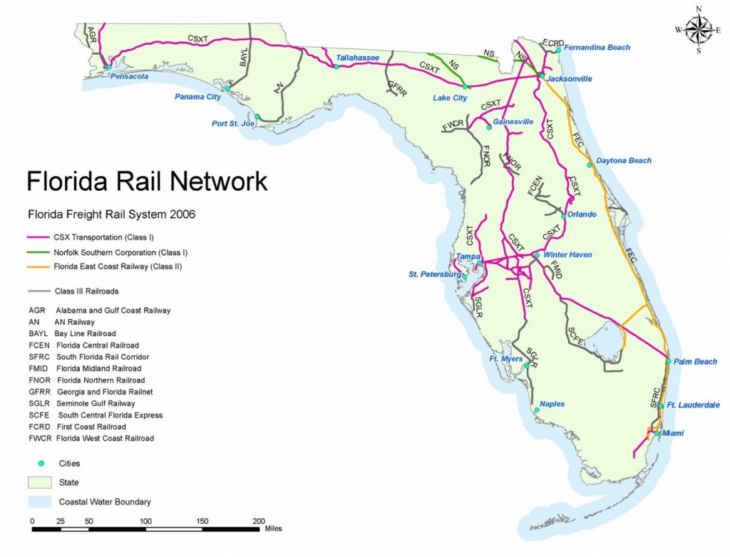 Railroad Map Of Florida | Shamanichorsework - Florida Railroad Map