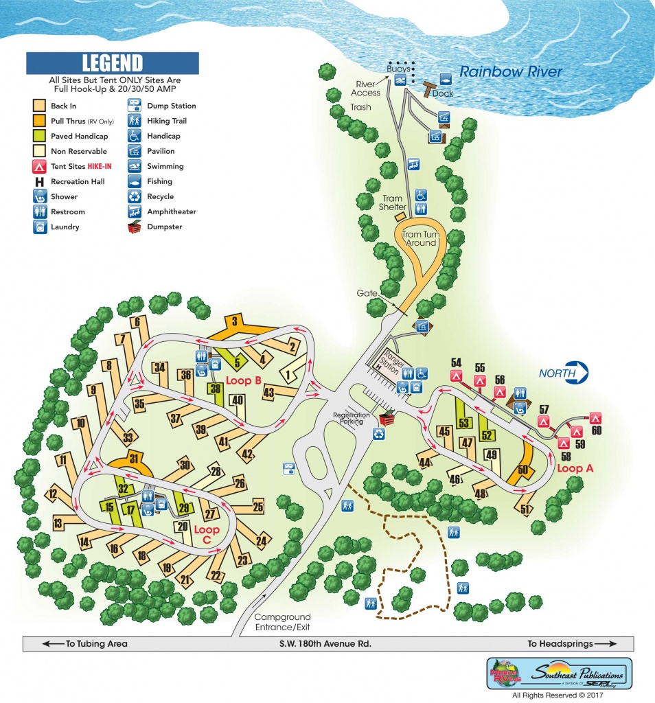 Rainbow Springs State Park - Know Your Campground - Florida Camping Map