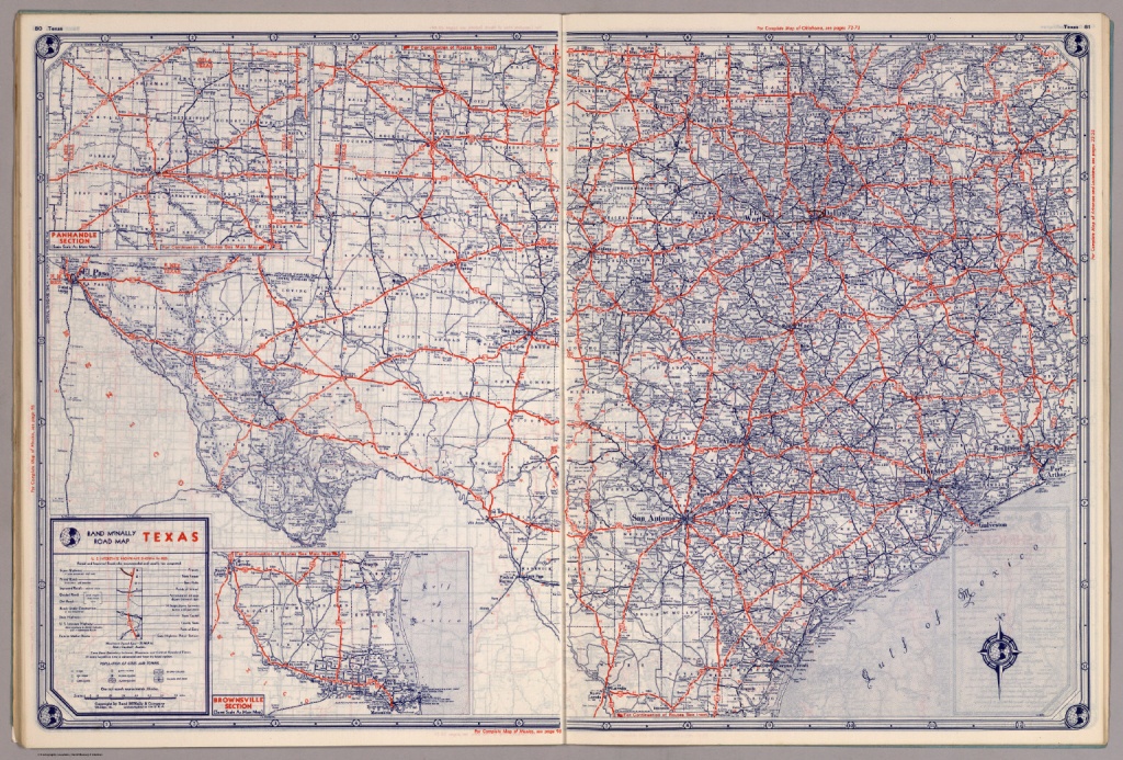 Rand Mcnally Road Map: Texas - David Rumsey Historical Map Collection - Rand Mcnally Texas Road Map