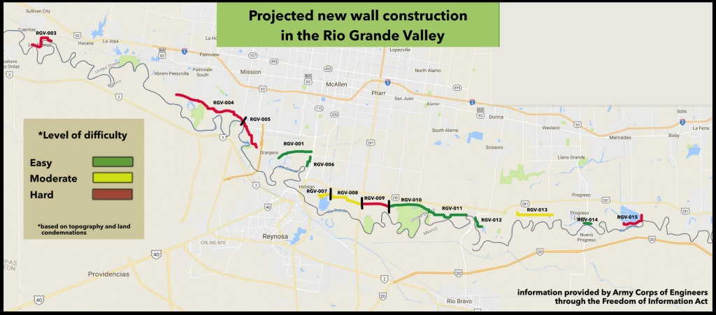 Records Show Where Trump Plans To Build Texas Border Wall - Texas Southmost College Map