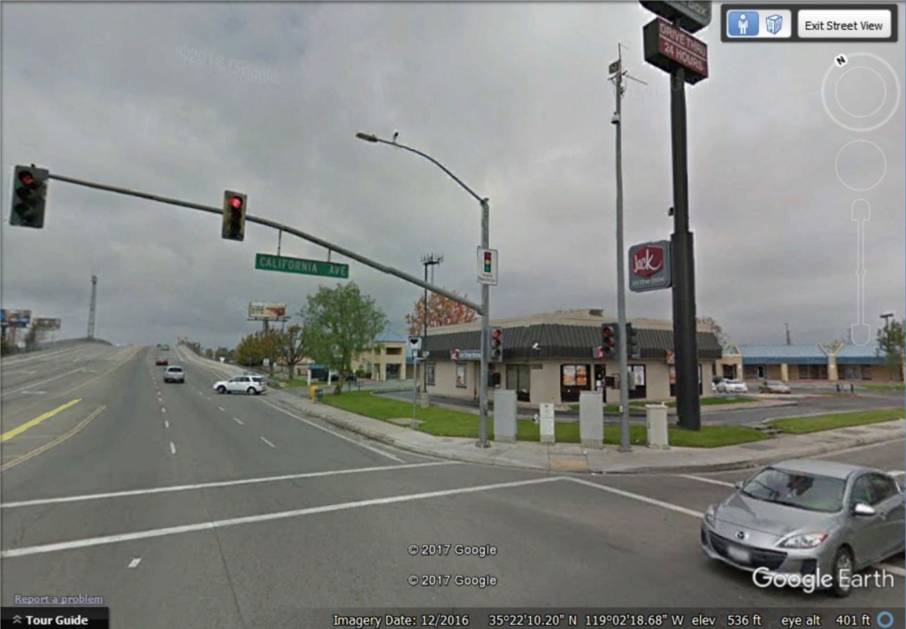 Red Light Camera Ticket At California Avenue And Oak Street - Red Light Camera California Map