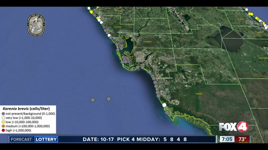 Red Tide Maps Show Few Spots In Southwest Florida - Current Red Tide Map Florida